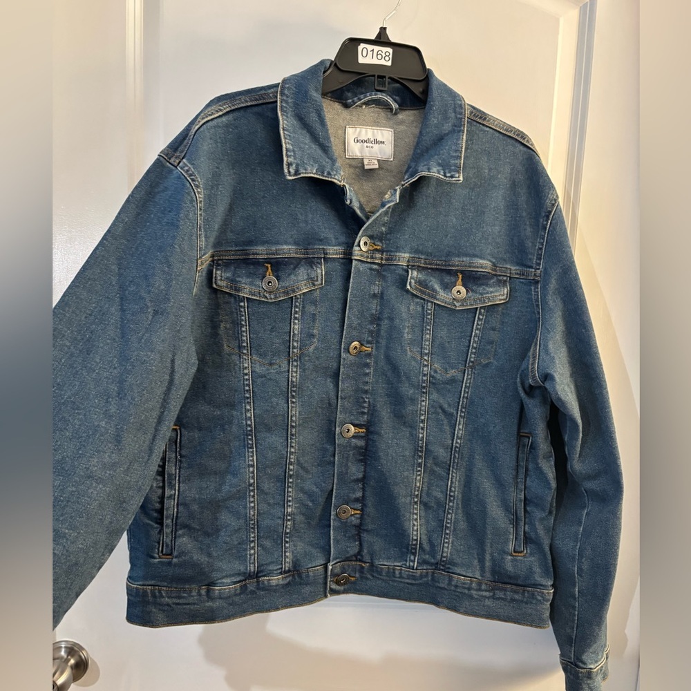 Men's Goodfellow & Co Classic Blue Denim Jean Jacket sz XL NWOT